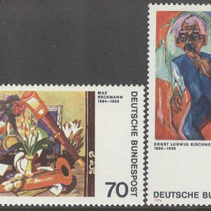 Tyskland – M  822-823 Tysk konst av bla Max Beckmann, 2 kpl **