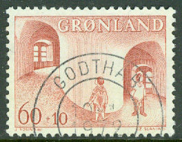 Grönland – F   70 Barnhjälp, 1 kpl stpl