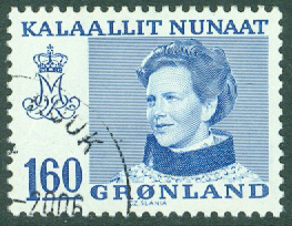 Grönland – F  114 Drottning Margrethe, typ II, 1.60 kr stpl