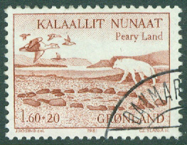 Grönland – F  130 Peary Land, 1 kpl stpl