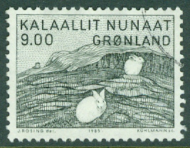 Grönland – F  161 Gerhard Kleist, konstnär, 1 kpl stpl