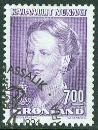 Grönland – F  244 Drottning Margrethe typ IV, 7.00 kr stpl