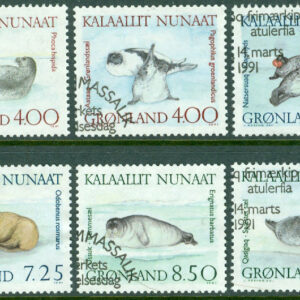 Grönland – F  211-216 Sälar, 6 kpl stpl