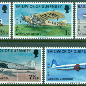 Guernsey – M   79-83 Flygtjänsten 50 år, 5 kpl **