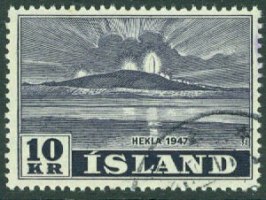 Island – F  287 Hekla, 10 kr stpl