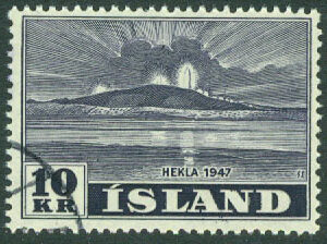 Island – F  287 Hekla, 10 kr stpl