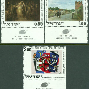 Israel – M  492-494 Konst på museer i Tel Aviv, 3 kpl + tab **