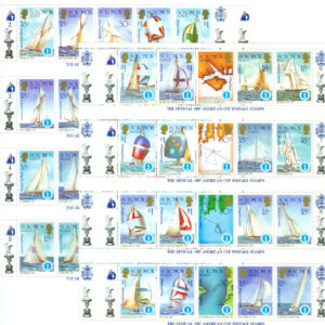 Solomon Islands – M  579-628 Segelregattan America´s Cup 1987, 50 kpl **