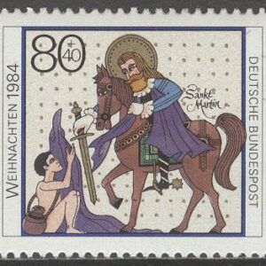 Tyskland – M 1233 Jul 1984 – St. Martin på häst, 1 kpl **