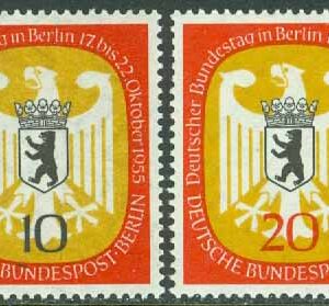 Berlin – M  129-130 Tyska förbundsdagen i Berlin, 2 kpl **
