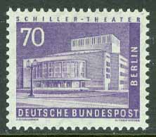 Berlin – M  152 Stadsbilder från Berlin, Schillerteatern, 70 Pf **