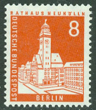 Berlin – M  187 Stadsbilder i Berlin. Neukölns rådhus, 1 kpl **