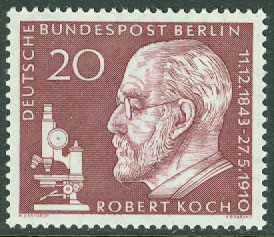 Berlin – M  191 Robert Koch, bakteriolog, nobelpristagare, 1 kpl **