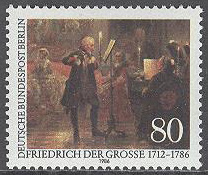 Berlin – M  764 Kung Friedrich den store av Preußen död i 200 år, 1 kpl **