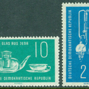 DDR – M  713-714 Glasverket i Jena 75 år, 2 kpl **