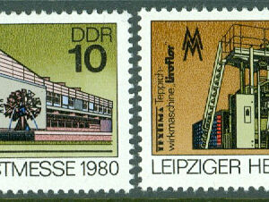 DDR – M 2539-2540 Leipzigs höstmässa 1980, 2 kpl **