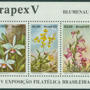 Brasilien – M BL  49 Int. frijmärksutst. BRAPEX V i Blumenau, block kpl **