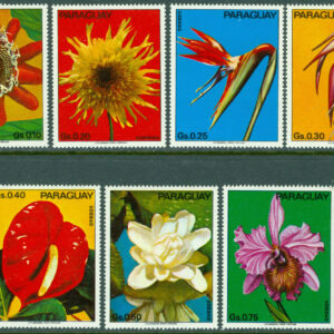Paraguay – M 2525-2531 Blommor, 7 kpl **