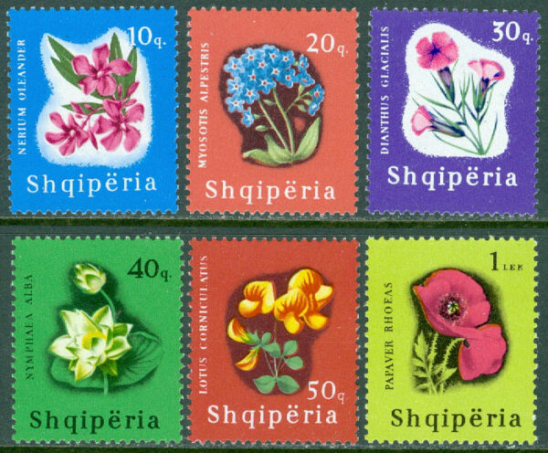 Albanien - M  988-993 Medicinalväxter, 6 kpl **