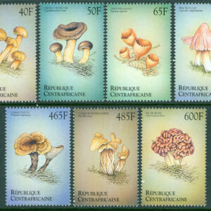 Centralafrika – M 2285-2288, 2290-2292 Svampar 7 ol */**