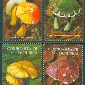 Dominica – M 1824-1825, 1828, 1831 Svampar, 4 ol **