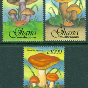 Ghana – M 1861-1862, 1868 Svampar, 3 ol **