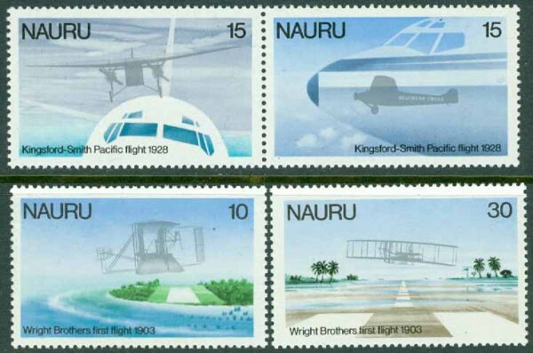 Nauru - M  188-191 Flyghistoria, 4 kpl **
