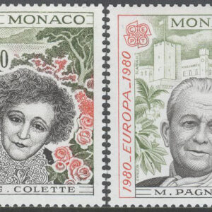 Monaco – M 1421-1422 Europa CEPT 1980 Personligheter, 2 kpl *