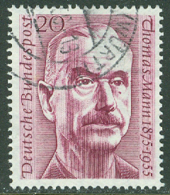 Tyskland – M  237 Thomas Mann, författare, nobelpristagare, 1 kpl stpl