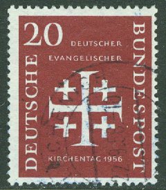 Tyskland – M  236 Tyska evangeliska kyrkodagen, 20 Pf stpl