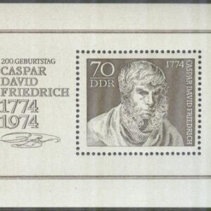 DDR – M BL  40 Caspar David Friedrich, konstnär. Block **