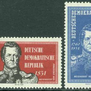 DDR – M  793-794 Greve Neidhardt von Gneisenau, 2 kpl **