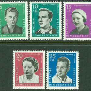 DDR – M  808-812 Nationella minnesmärken, 5 kpl **