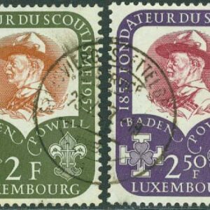 Luxemburg – M  567-568 Scouting 50 år – Baden-Powell 100 år, 2 kpl stpl