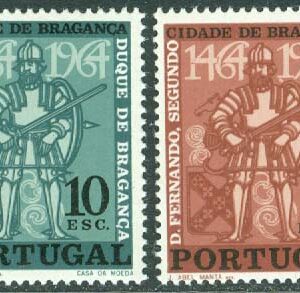 Portugal – M  977-978 Staden Bragança 500 år, 2 kpl **