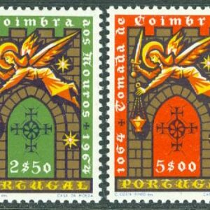 Portugal – M  980-981 Staden Coimbras befrielse från morerna 900 år, 2 ol **