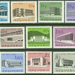 Albanien – M  994-1003 Kultur- och socialbyggnader, 10 kpl **