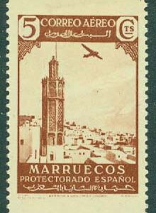 Spanska Marocko – M  176 Flygplan över Tetuan, 5 C *