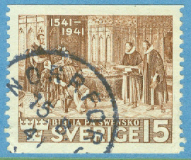 F  328A Bibeln 15 öre, NORRFORS 15.8.41  (AC/Ä)