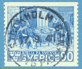 F  329 Bibeln 90 öre. Prakt STOCKHOLM BAN 17.9.41  (A/U)