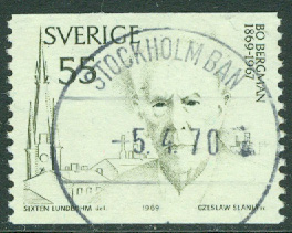 F  673A Bo Bergman 55.  STOCKHOLM BAN 5.4.70  (A/U)