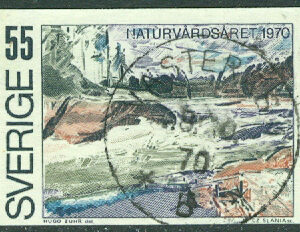 F  693 Europeiska naturvårdsåret 55 öre. VÄSTERÅS 1  8.10.70  (U/Väs)