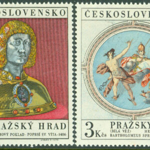 Tjeckoslovakien – M 1943-1944 Prager Burg – Konst, 2 kpl **