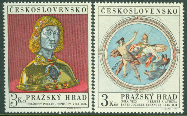 Tjeckoslovakien - M 1943-1944 Prager Burg - Konst, 2 kpl **