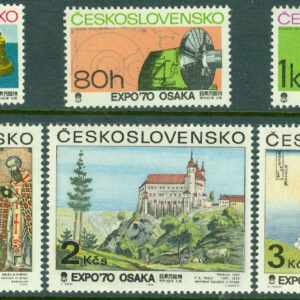 Tjeckoslovakien – M 1928-1933 Världsutställningen EXPO 70, Osaka, 6 kpl **