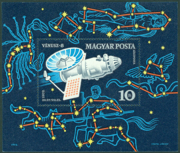 Ungern - M BL  95 A Rymdsonden Venus 8, block **