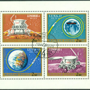 Ungern – M 2654-2657 Luna 17, miniark kpl stpl