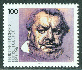 Tyskland – M 1689 Heinrich George (1893-1946), skådespelare. 1 kpl **