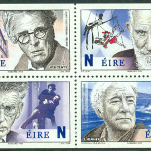 Irland – M 1611-1614 D Irländska Nobelpristagare, 4 -block kpl **