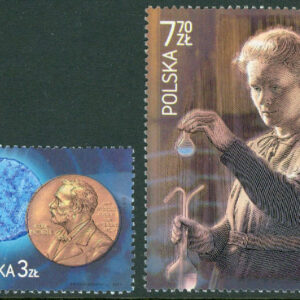 Polen – M 4540-4541 Marie Curie, nobelpristagare. 2 kpl **